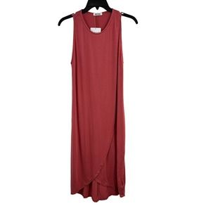 LAMade Elba Dress in Sunblush Sleeveless Tulip Hem Small New